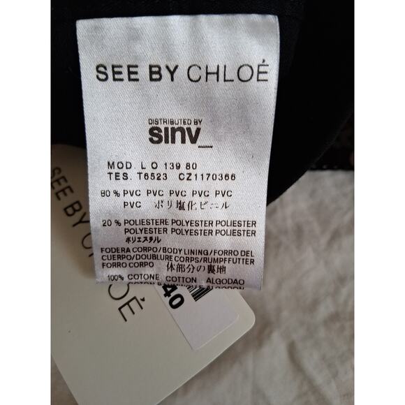 See By Chloe Black Sequin Shorts High Waisted Club Party Elegant Size 2 NWT - Picture 14 of 16